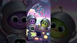 Tiny Aliens Explore Candy Planets 🚀Fun Space Facts for Kids| Cartoon #kidscartoon #viral #viralvideo