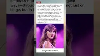 TAYLOR SWIFT PAID 35 THOUSAND FOR NURSE'S WEDDING 💍💝#shorts #hollywood #celebrity
