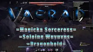 ESO - Dragonhold - Magicka Sorceress soloes Wuyuvus [Vaerah]