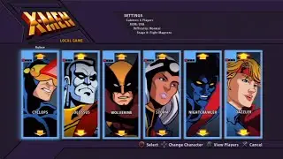 X-Men: The Arcade Game Все персонажи [PS3]