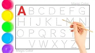 Kids ABCD Alphabet Learning | Easy Dotted Line Writing