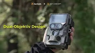 4K Wildkamera mit zwei Objektiven 48MP WiFi Bluetooth Jagdkamera Sternenlicht Nachtsicht Bluetooth