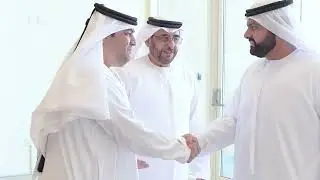 Sheikh Mohammed Bin Hamad reviews the progress of the 
