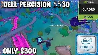 ЛУЧШИЙ БЮДЖЕТНЫЙ НОУТБУК ЗА 300 ДОЛЛАРОВ ДЛЯ ИГРЫ (тест Fortnite) Dell Precision 5530 Nvidia Quad...