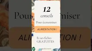Gerer son budget alimentation .economiser 30% sur courses . Tips #economies  #budgetcourses