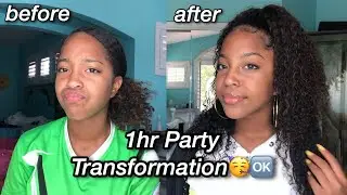 1 HOUR PARTY TRANSFORMATION / GRWM 🥳💦