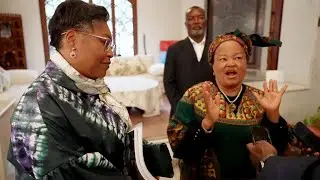 MAMAN BOBI LADAWA LA VEUVE MOBUTU VEUT RENTRER AU PAYS.  ELLE L'A DIT A  JUDITH SUMINWA