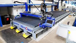 Self Cleaning Vibrating Table for Plasma Cutting - Sideros Engineering - 3,5 x 13 m (12 x 43 ft)