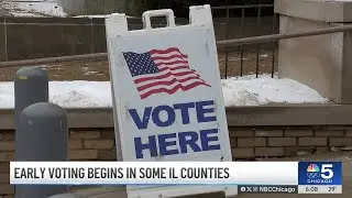 Early voting begins in many Chicago suburbs