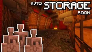 Minecraft Storage Room Tutorial &ndash; Copper Golem Auto Sorting System (Easy Build Guide)