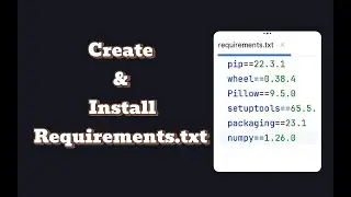 Python requirements.txt 🔥 Master It in Minutes! | Create & Install