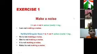 🎬 Day 16 &ndash; Negative Sentences in Ongoing Present Work | Spoken English Class with Justice Sir
