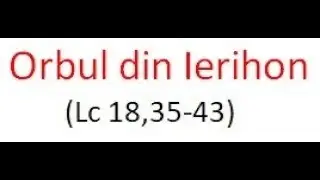 Orbul din Ierihon - Calea Neocatecumenală