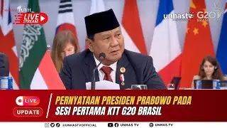 🔴 LIVE UPDATE - PERNYATAAN PRESIDEN PRABOWO PADA SESI PERTAMA KTT G20 BRASIL