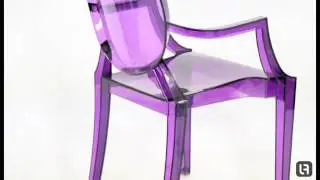Philippe Starck Style Louis Purple Ghost Chair