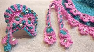 LADDU GOPAL DRESS MUKUT AND PATKA CRCOHET 5 NO. SIZE |Sanwariya Crafts| #Gopalji #woolendress