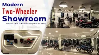 Modern Two-Wheeler Showroom Reveal 🏍️ | Built by Arcreation Design Pvt. Ltd. (ADPL)