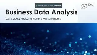 Data Visualization Presentation - Analyzing business data using Pandas, Numpy, Seaborn, Matplotlib
