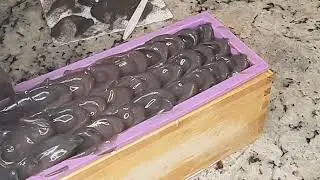 Making Dragon Scales On Dragon Blood Soap.  #shorts
