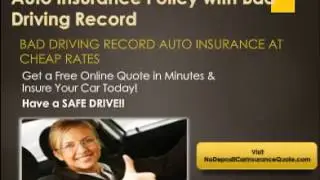 How To get auto Insurance With Bad Driving Record With Full Coverage - [Auto Insurance]
