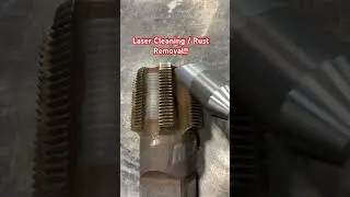 Laser Cleaning / Rust Removal! #welding #laserwelding #lasercleaningmetal #lasercleaner