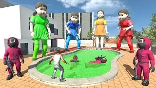 Franklin Change Swimming Pool Color For Squid Game Dolls - INDIAN BIKES DRIVING 3D