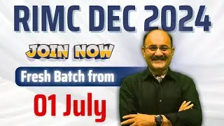 RIMC Five Months ONLINE Course | RIMC Entrance Exam Preparation December 2024