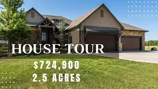 Tour this awesome $724,900 home in Benton, Kansas on over 2 acres!