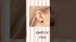 🍔🍟 Handmade Burger + Fries Earrings | Fun Foodie Jewelry ✨ #smallbusiness #etsyfinds