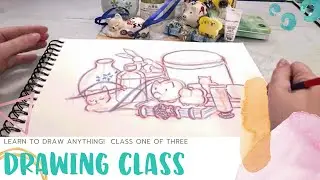 Volumetric Drawing, Drawing a Still Life, Drawing Exercises- How to Draw Anything-Class 1