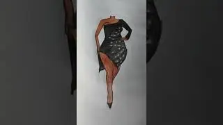 City girl // fashion designer // dress easy // drawing // YouTube shorts // beautiful fashion dress