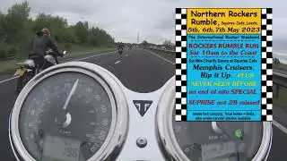 Triumph Bonneville T120 1200  Ride Out #1 At The 'Northern Rockers Rumble' 2022.