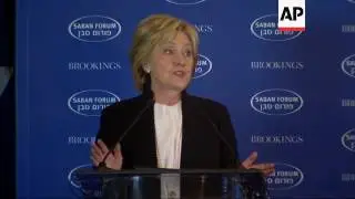 Clinton Refuses to Give Up on Two-State Solution