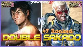 T8 ▰ DOUBLE (Law) Vs SAKADO (#7 Ranked Raven) ▰ Tekken 8 High Level Gameplay