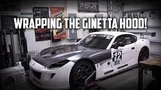 Vinyl Installation - Wrapping the Ginetta Hood!