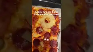 Hvem andre liker ananas p&aring; pizza? #ananasp&aring;pizza #pizza #l&oslash;rdag #helg