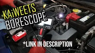 Cleaning The MAF Sensor & Throttle Body Using An Articulating BORESCOPE - KAiWEETS 1080p Camera
