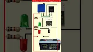 Full Charge Auto Cut OFF Circuit for 12V Battery Charger | 12V Battery Overcharge Protection Circuit