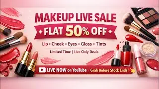Korean makeup products live sale 50% off #shorts #livestream #meesho