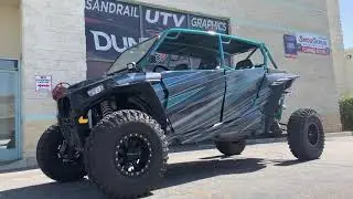 Polaris RZR Turbo metallics wrap Dune Wraps
