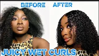The Best Super Defined Curls At Home Using Only 2 Products For Beginners #curlyhair #definedcurls