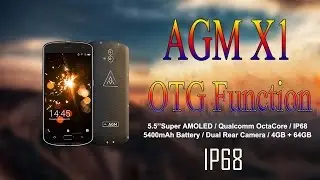 AGM X1 OTG Function 5400mAh, 4GB RAM + 64GB ROM, IP68, Dual 13.0MP Rear Cameras