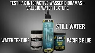Test - AK Interactive Dioramas & Vallejo Water gel / Pacific Blue water gel - Kevin