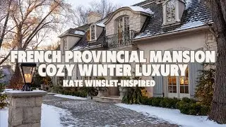 Kate Winslet Inspired French Provincial Mansion  Cozy Winter Luxury