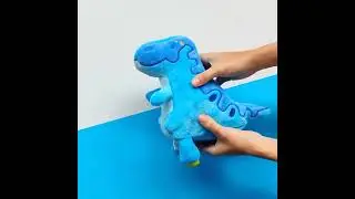 DinoGlows: Reversible Glow in the Dark Plush Stuffed Dinosaurs!