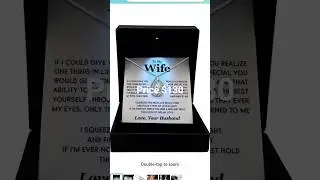 TRYNDI To My Wife Necklace from Husband - Soulmate, Girlfriend, Fiance Gift for Anniversaprice $130