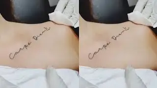 MINIMALIST TATTOO CARPE DIEM| TATTOO SESSION