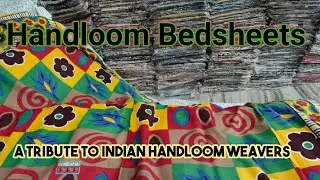 Handloom Pure Cotton Bedsheets in Natural Fabric | हस्त निर्मित चादर | Khadi Bedsheet | खादी बेडशीट