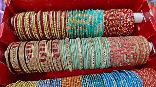 बिना झंझट के बनाएं चूड़ी बॉक्स। bangle box making at home. shoe box converted to bangle box.