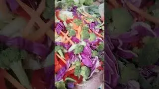 FILIPINO FOOD CHOPSUEY VEGETABLES IN BAGUIO CITY MARKET PHILIPPINES